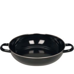 Sauteuse en émail noir Ø 28cm