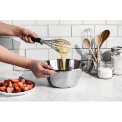 Bassine inox fond plat