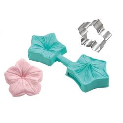 Moule silicone empreinte fleur pétunia