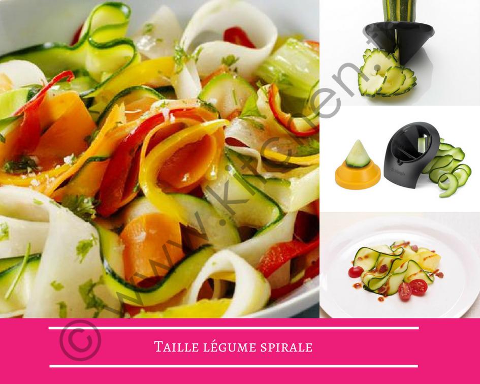 le taille légume effet spirale pour créer des tagliatelles de légumes ou des rubans croquants