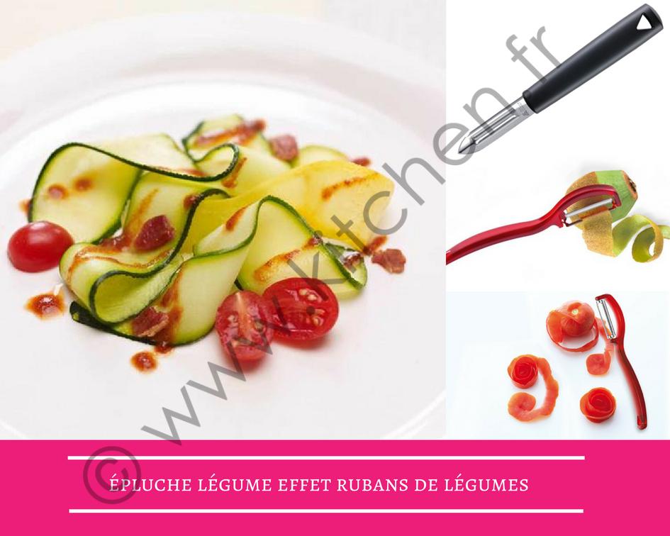 un épluche légume pour réaliser des rubans de légumes