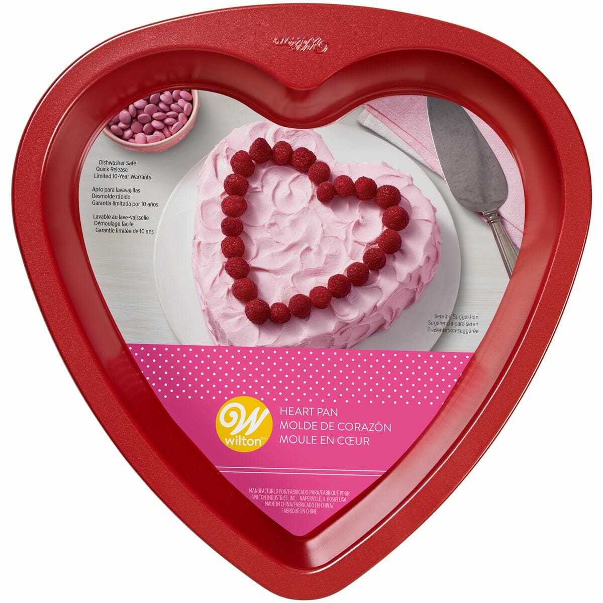 moule antiadhesif 22cm coeur