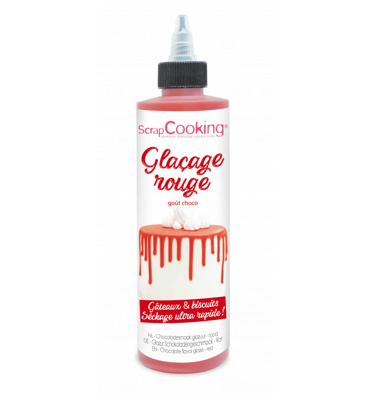 glacage au chocolat rouge