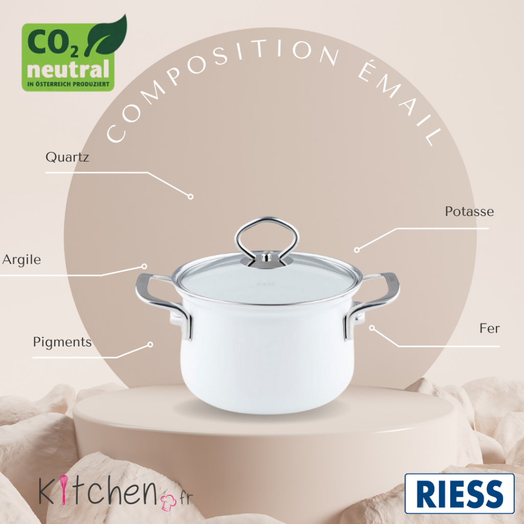 Cafetière en émail français Cuisine française des années 1950