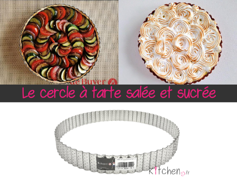 Cercle à pâtisserie inox, forme calisson Ht 4 cm, acier inox, Cercles, l.  5,5cm - De Buyer