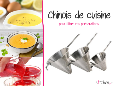 Chinois de cuisine : Passe-sauce, Filtration - Acier Inoxydable