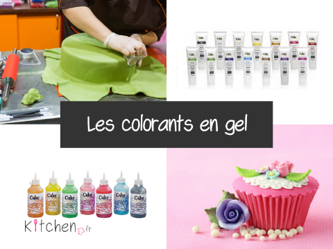 Les colorants en gel colorent facilement vos desserts