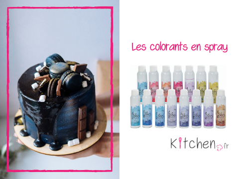 Utilisez les colorants en spray pour une décoration de surface colorées