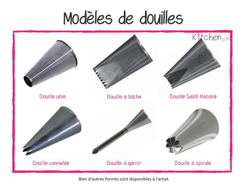 Découvrez tous nos modèles de douilles pâtissières à la vente.