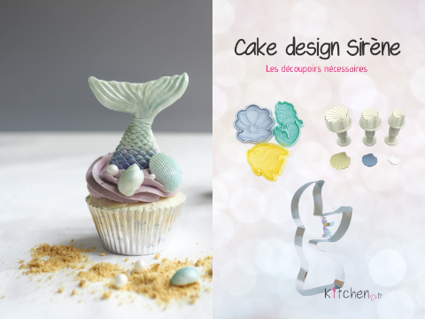 Formes diverses : les emporte-pièces pour cake design sirène