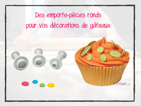 Les découpoirs ronds vous aident à décorer vos pâtisseries.