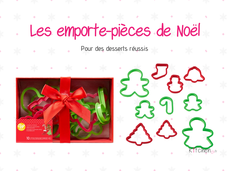 De multiples emporte-pièces de Noël sont disponibles pour pâtisser.