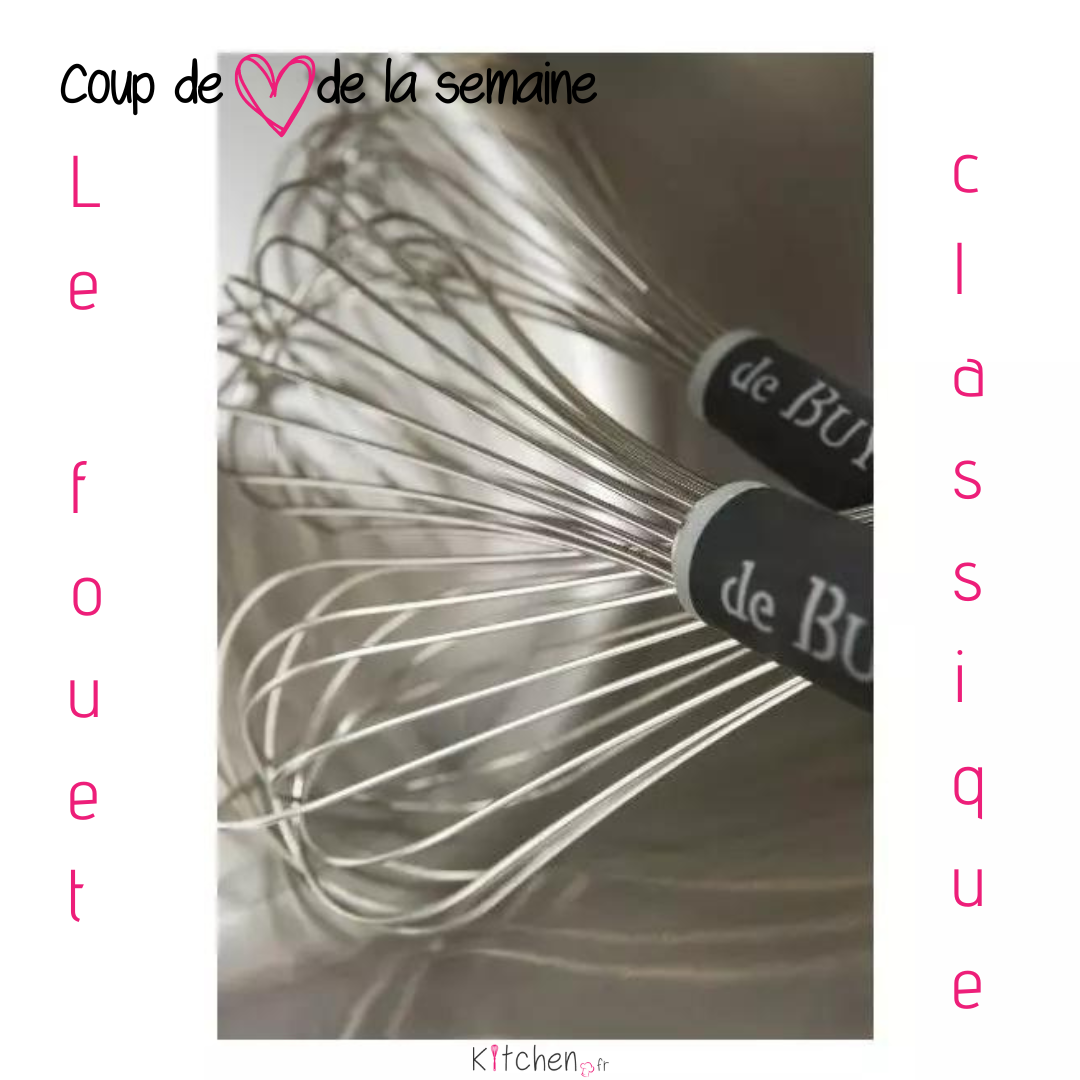 Fouet Ballon De Buyer Goma 35 Cm - Professionnel En Acier Inoxydable, Manche Anti-dérapant, Lave-vaisselle