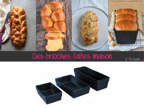 Faites vos propres brioches grâce aux moules à brioches adaptés à vos recettes.