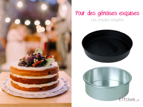 Moule à génoise  Démontable, Cake design, Rond et Rectangle