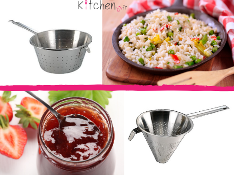 Passoire et Chinois : Passe-sauce, Tamis, Ecumoire, Conique - INOX