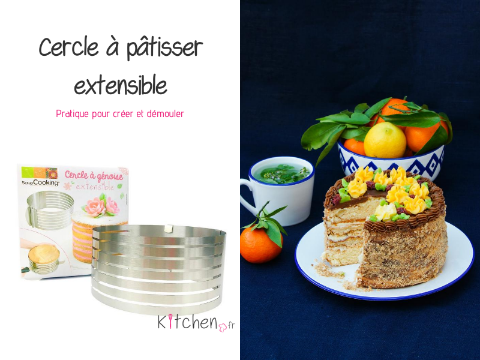 Cercle à pâtisserie extensible : pour pâtisser et démouler facilement